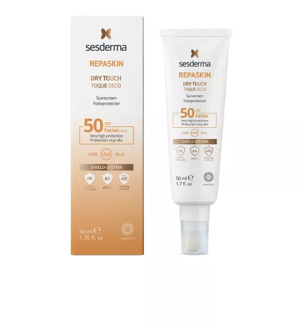 REPASKIN fotoprotector facial toque seco SPF50 50 ml