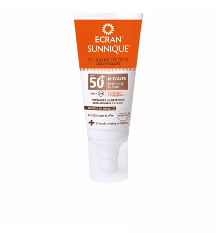 ECRAN SUNNIQUE fluide protecteur visage SPF50+ 50 ml