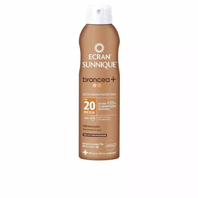 ECRAN SUNNIQUE BRONCEA+ bruma protect SPF20 250 ml