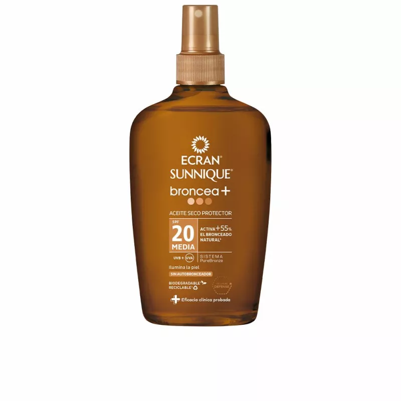 ECRAN SUNNIQUE BRONCEA+ aceite vapo SPF20 200 ml