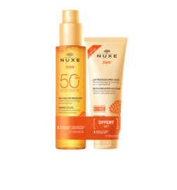 NUXE HUILE DE BRONZAGE VISAGE ET CORPS SPF50 PACK 2 produits