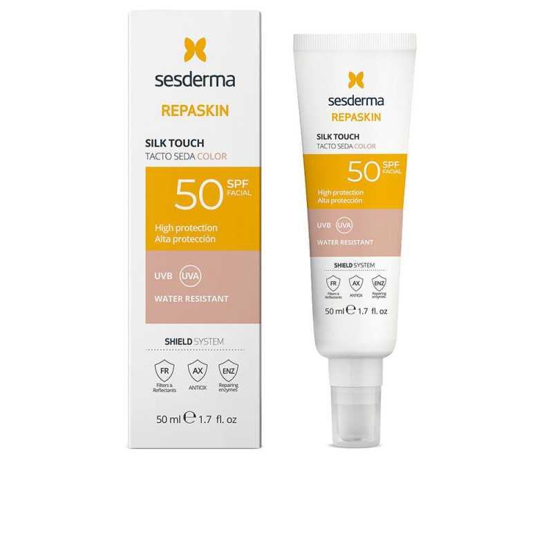 REPASKIN FACIAL toucher soyeux avec couleur SPF50 50 ml