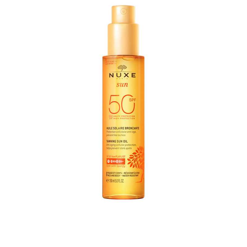 NUXE SUN huile bronzante visage et corps SPF50 150 ml