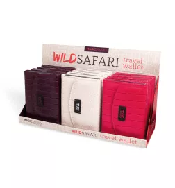 Porte-monnaie de voyage WILD SAFARI en coffret de 46 pièces.