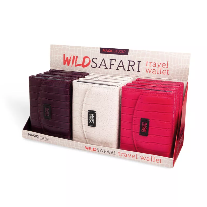 Porte-monnaie de voyage WILD SAFARI en coffret de 46 pièces.