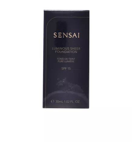 Fond de teint léger SENSAI SPF15 Ref 204,5-beige chaud lumineux 30 ml