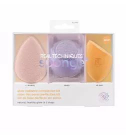 COFFRET SPONGE+ GLOW RADIANCE COMPLEXION de 3 pièces pour un teint éclatant