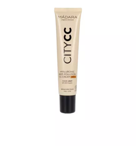 Crème CC CITYCC anti-pollution à l'acide hyaluronique SPF15 Ref clair