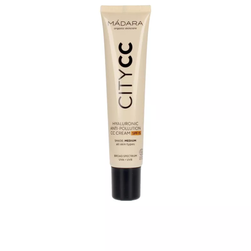 Crème CC anti-pollution à l'acide hyaluronique CITYCC SPF15 Ref medium