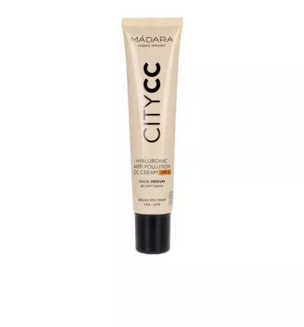 Crème CC anti-pollution à l'acide hyaluronique CITYCC SPF15 Ref medium