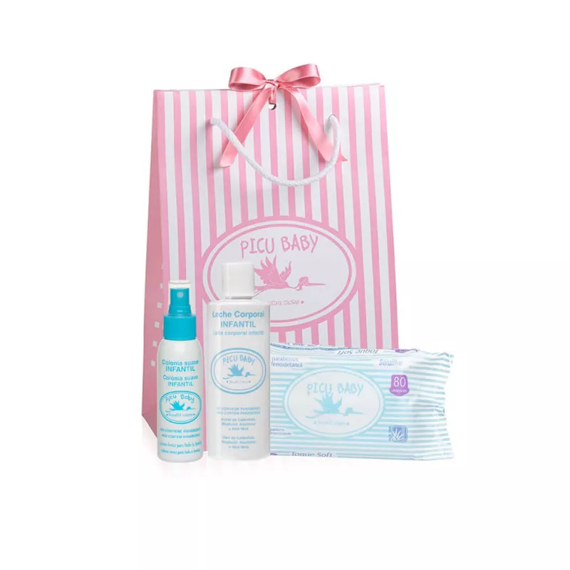 INFANTIL BOLSA ROSA BEAUTIFUL coffret 3 articles