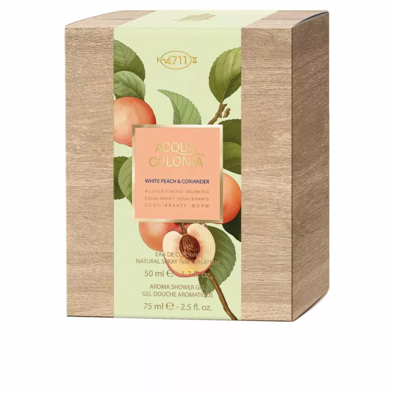 ACQUA COLONIA WHITE PEACH & CORIANDER coffret 2 articles