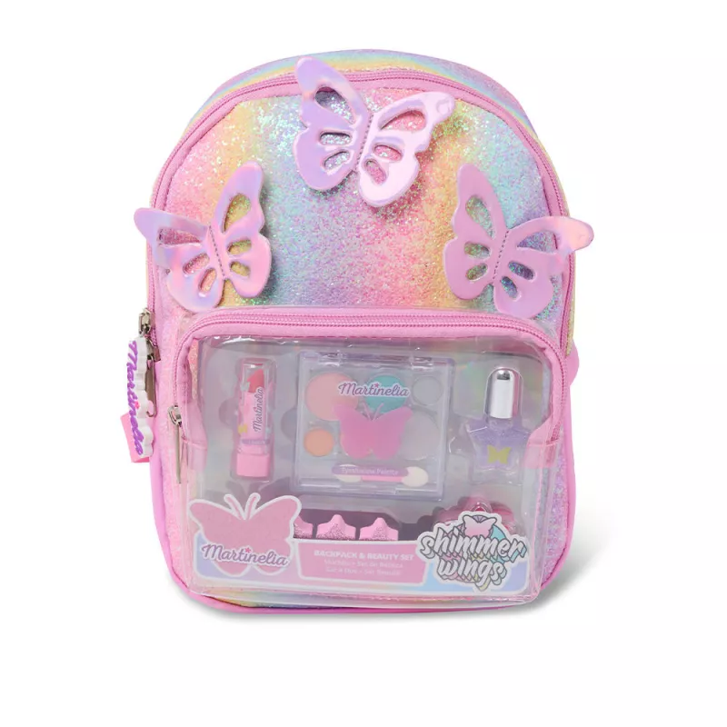 SHIMMER WINGS BAGPACK & BEAUTY coffret 6 pz